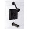 Kingston Brass Tub and Shower Faucet, 3, Wall Mount, Oil Rubbed Bronze KB86550DX - alternate 3